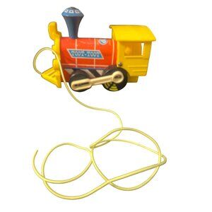Vintage Fisher Price Toot Toot Train Toy No. 643 Made In USA Pull Toy Estate